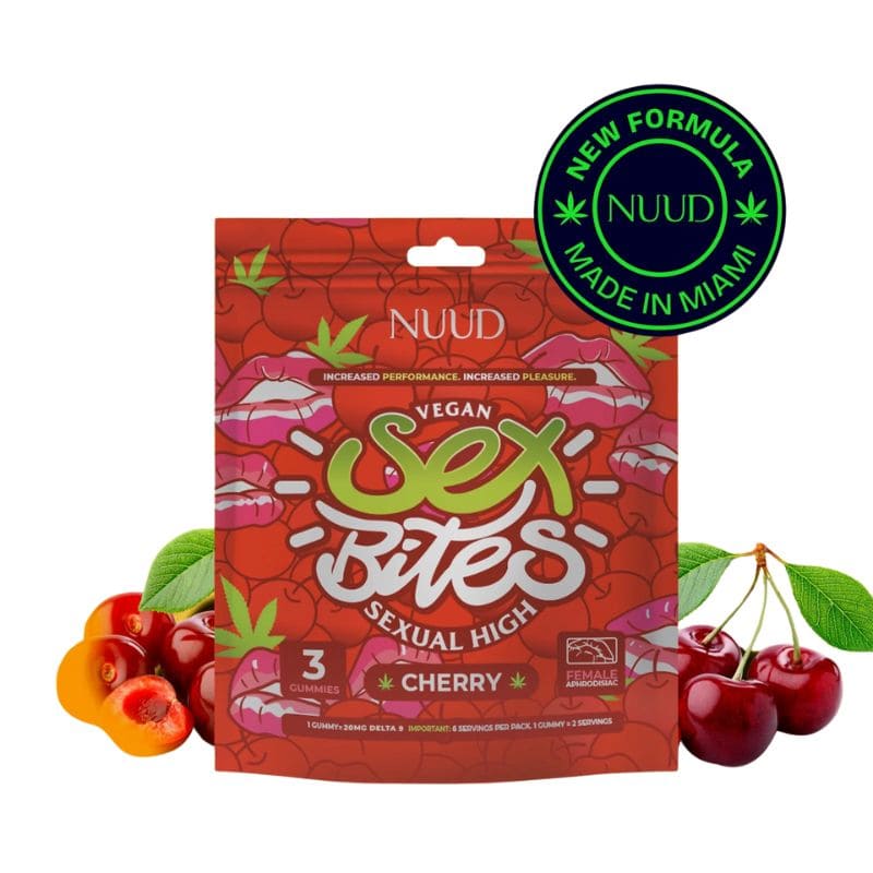 Gummies THC Delta 9 60mg "Sex Bites" pour femmes x3 (20mg/gummy) - NUUD
