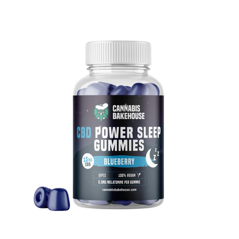 Gummies CBD 15mg + Melatonine 0,3mg "Power Sleep" Blueberry