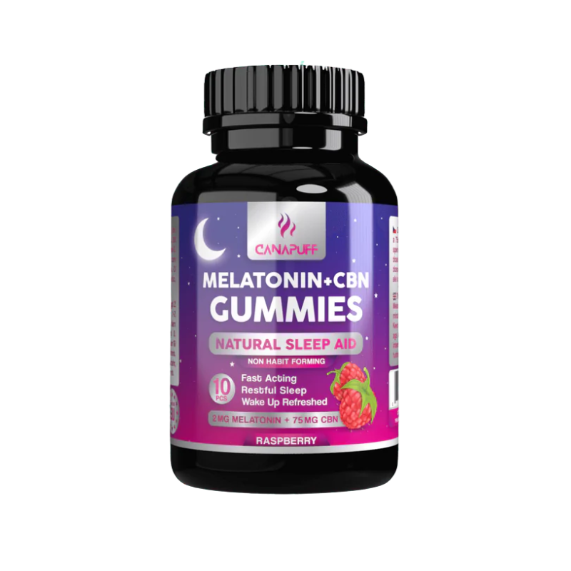 Gummies mélatonine 20mg + CBN 750mg "Framboise" x10 – Canapuff