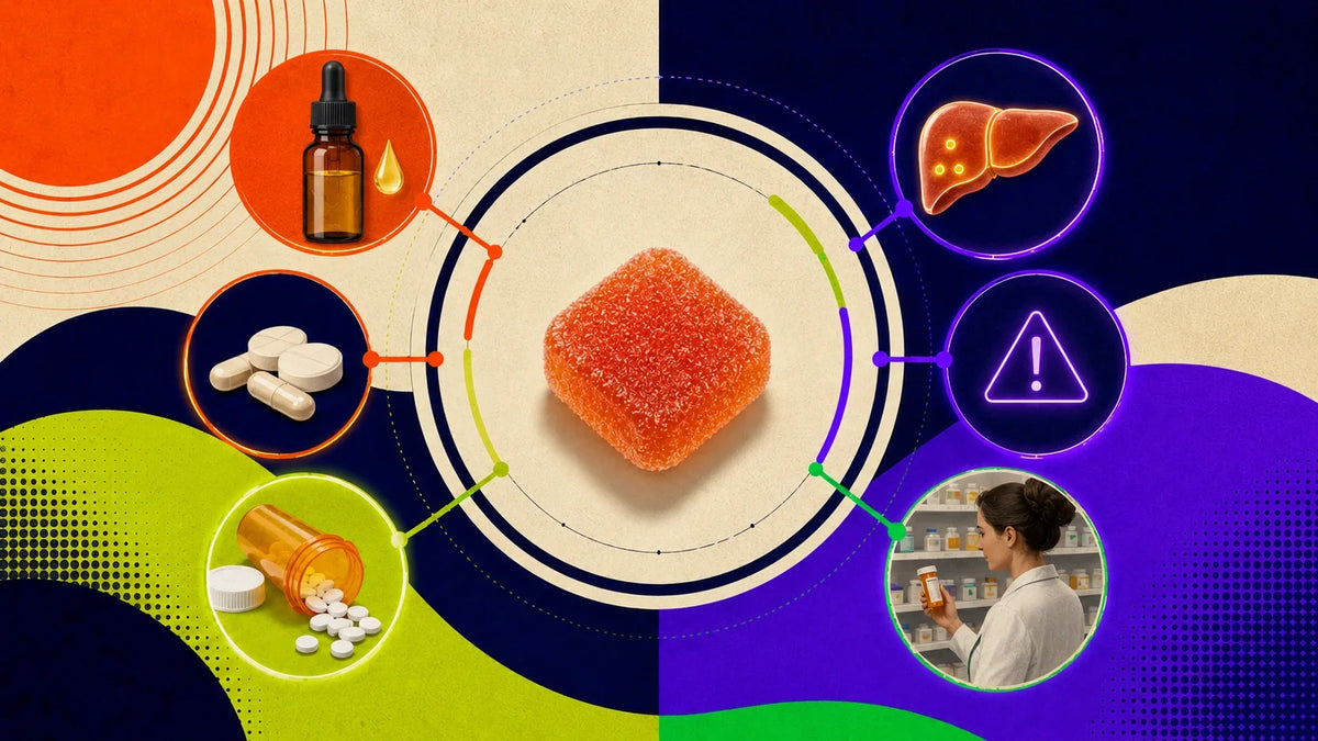 Gummies THC et CBD : interactions médicamenteuses à connaître