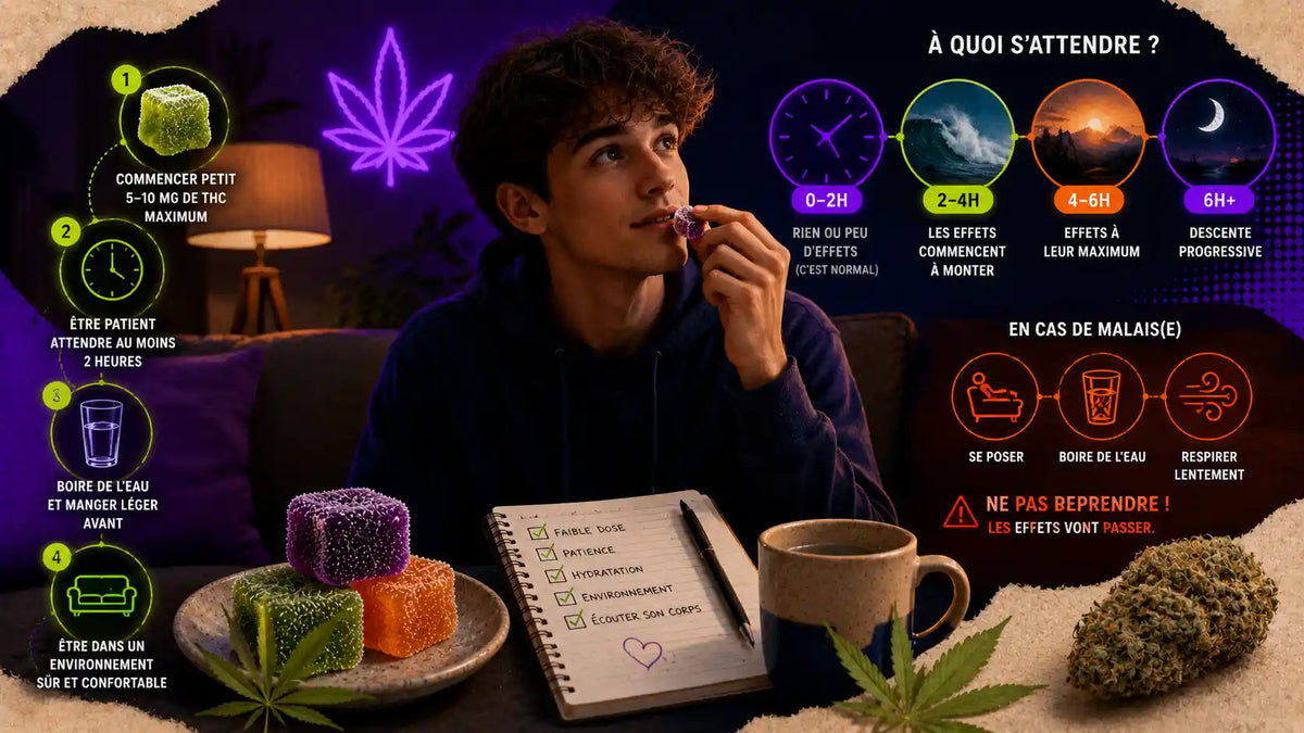 Edibles THC première fois : le guide pour ne pas se louper