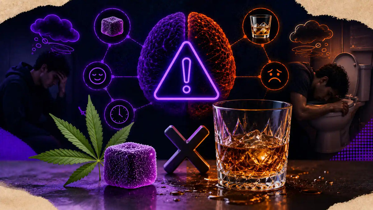 Gummies THC et alcool : pourquoi il ne faut pas mélanger