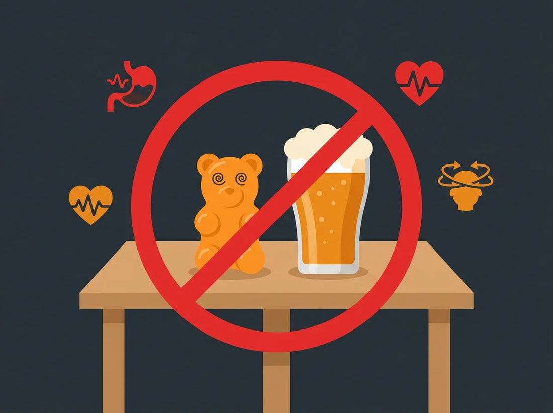 Gummies THC et alcool : pourquoi il ne faut pas mélanger