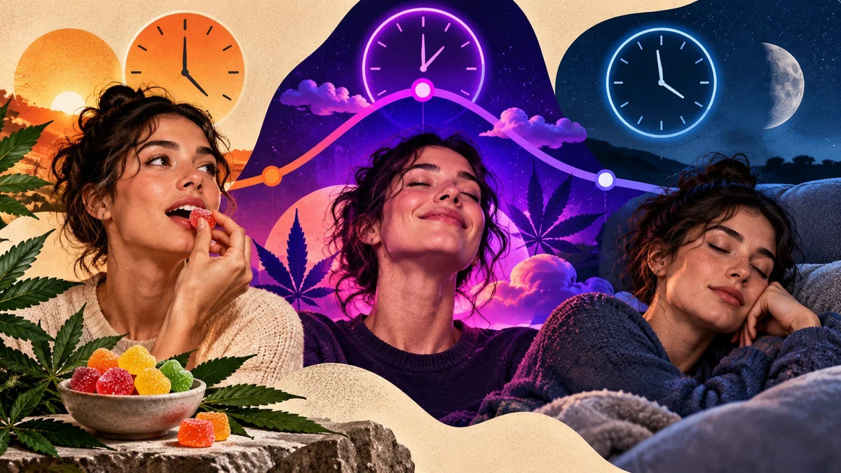 Combien de temps durent les effets d'un edible : montée, pic, descente