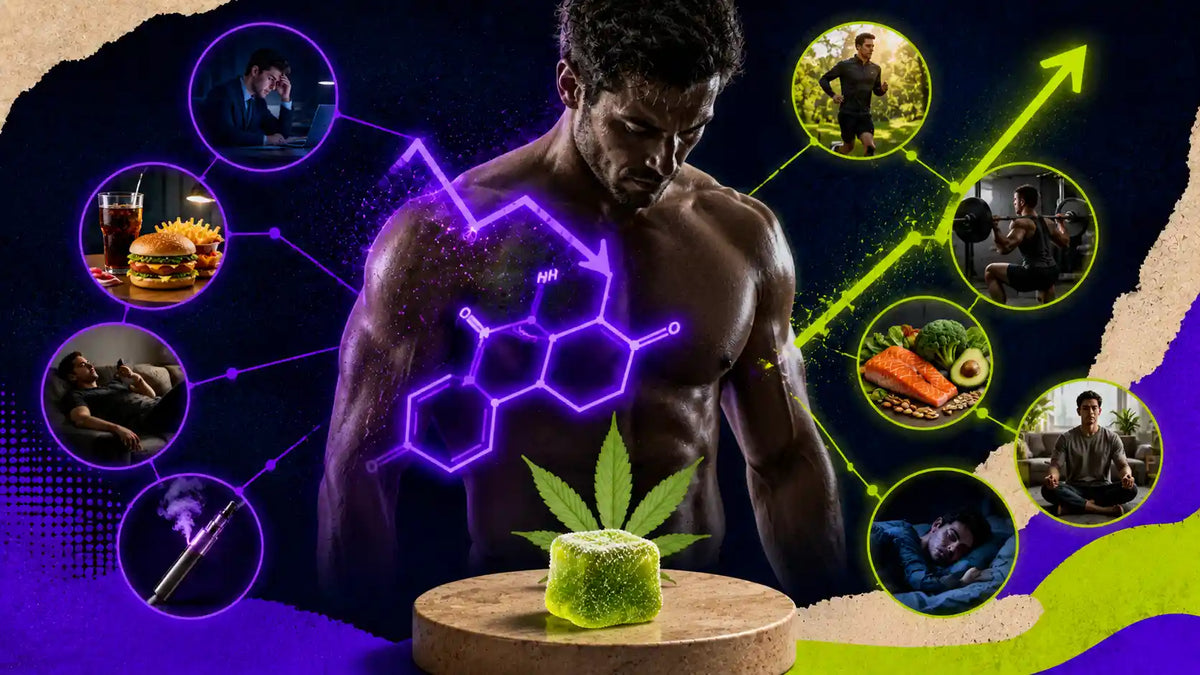 Testostérone en chute libre : pourquoi le CBD peut intervenir ?