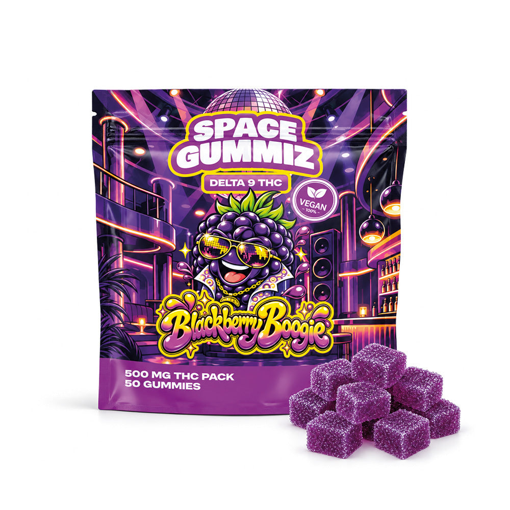 Gummies Blackberry Boogie 500 mg THC Space Gummiz
