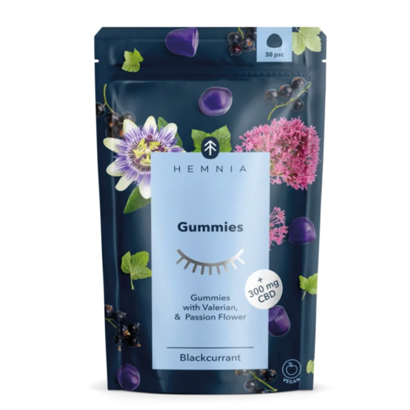 Gummies CBD 10mg, Valerian & Passion Flower "Good Night's Sleep" - Hemnia