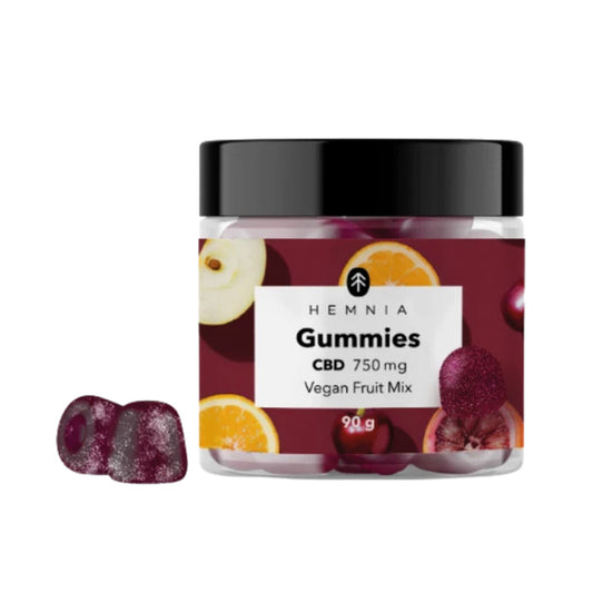 Gummies CBD 750mg "Vegan Fruit Mix" x30 - Hemnia