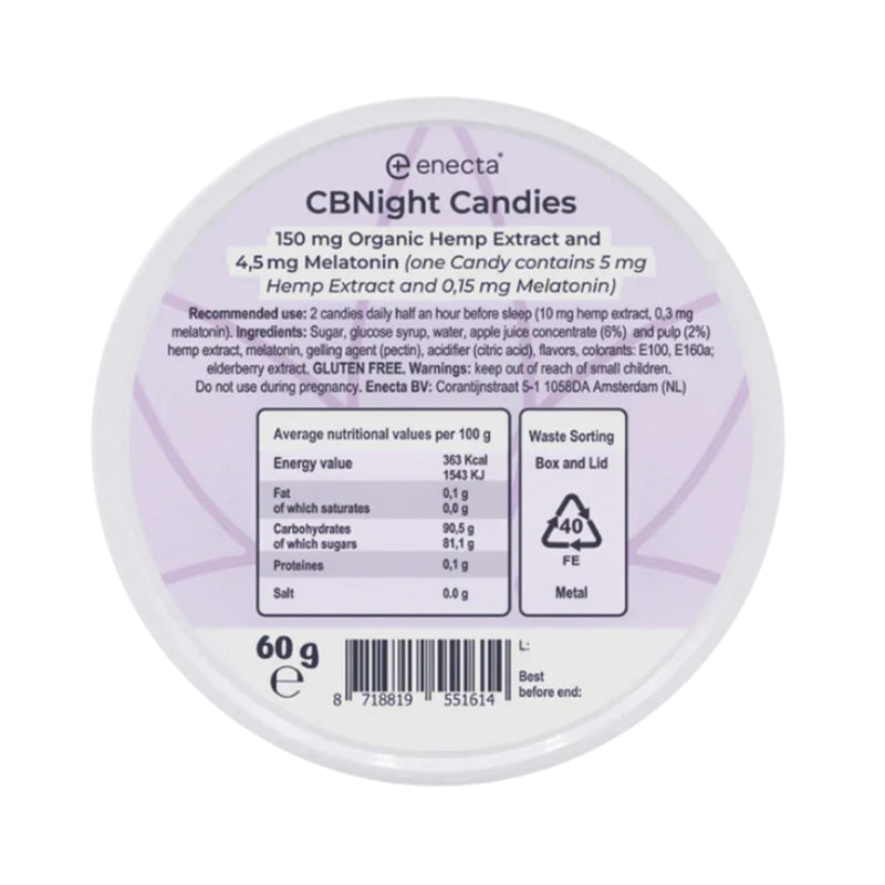 Gummies CBD + CBN + Melatonine "Sleep" Mixed Fruit x30 - Enecta
