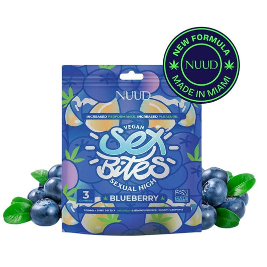 Gummies THC Delta 9 60mg "Sex Bites" pour hommes x3 (20mg/gummy) - NUUD