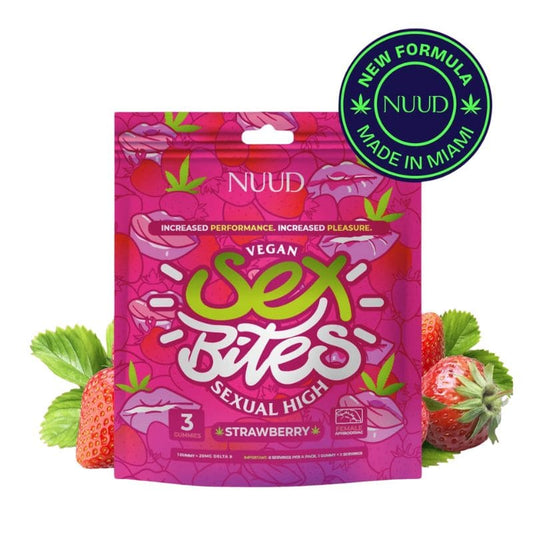 Gummies THC Delta 9 60mg "Sex Bites" pour femmes x3 (20mg/gummy) - NUUD