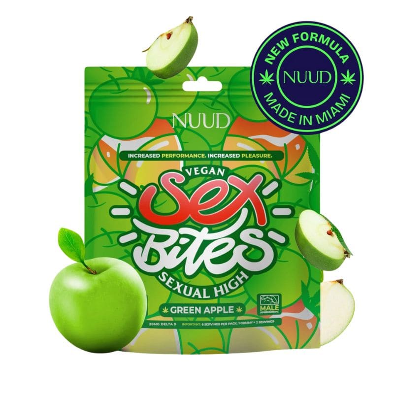 Gummies THC Delta 9 60mg "Sex Bites" pour hommes x3 (20mg/gummy) - NUUD