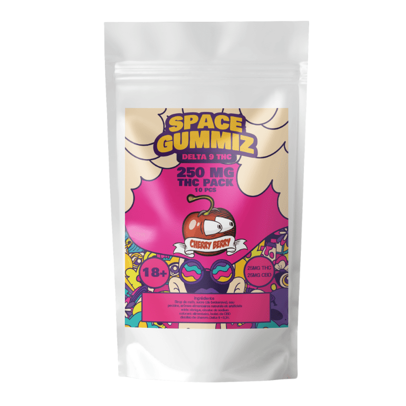 Gummies THC Delta 9 Space Gummiz (x10 )D9 THC 25mg & CBD 25mg