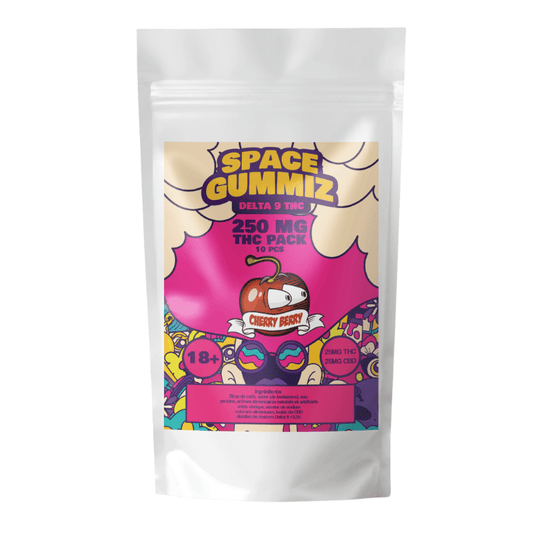 Gummies THC Delta 9 Space Gummiz (x10 )D9 THC 25mg & CBD 25mg