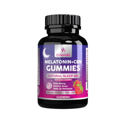 Gummies mélatonine 20mg + CBN 750mg "Framboise" x10 – Canapuff