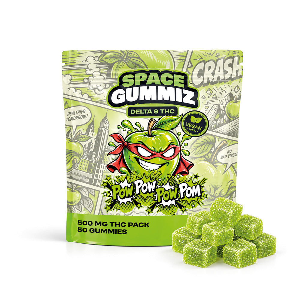 Gummies Pow Pow Pow Pom 500 mg THC Space Gummiz