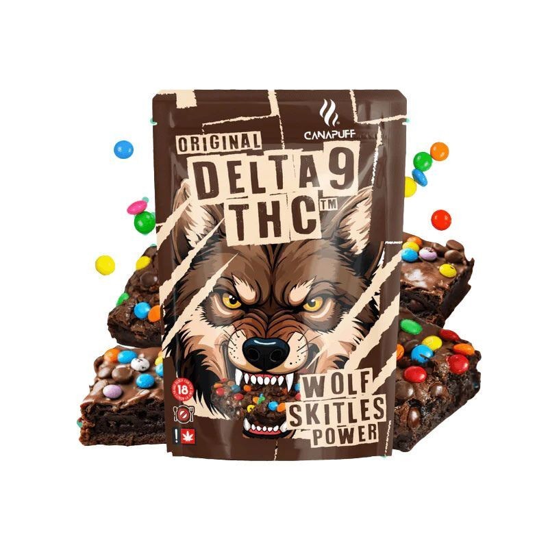 Brownie THC Delta 9 150mg "Wolf Skittles Power" x1 - Canapuff