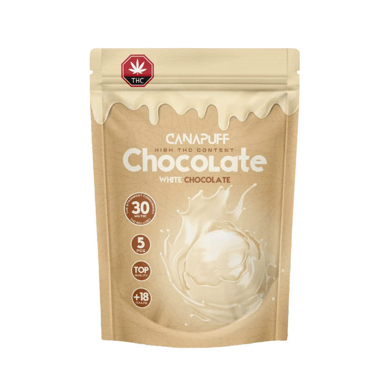 Chocolats 30 mg Blanc - Canapuff