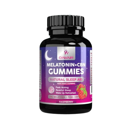 Gummies mélatonine 2mg + CBN 75mg "Framboise" x10 – Canapuff
